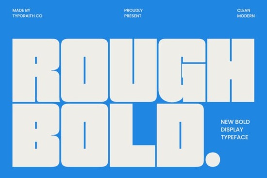 Rough Bold Font